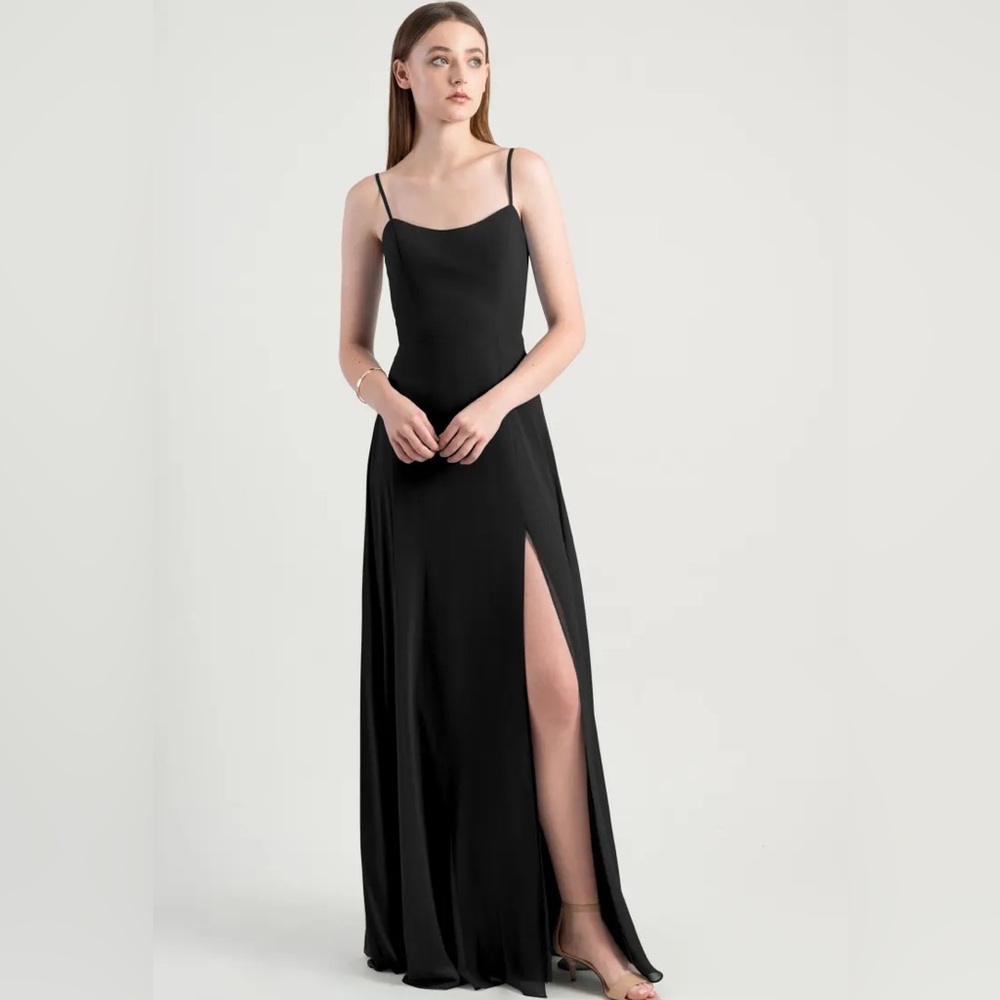 Jenny Yoo - Kiara Dress- Bridesmaid dress - size 4 - black chiffon
